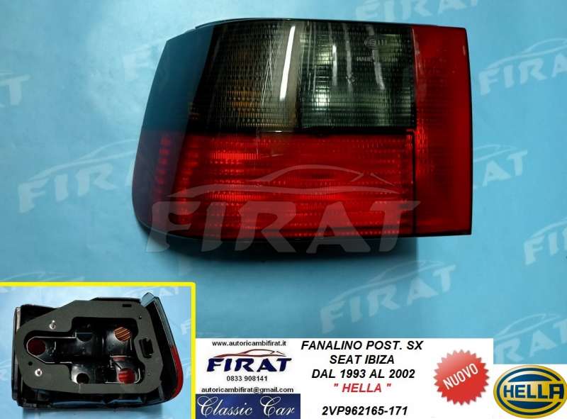 FANALINO SEAT IBIZA 93 - 02 POST.SX FUME'